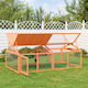 vidaXL Wooden Poultry Coop L2 x W1.12 x H0.74m