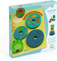 Kids Peg Puzzle Βάτραχος for 1.5++ Years 6pcs Djeco