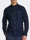 Gant Men's Shirt Long Sleeve Cotton Navy Blue