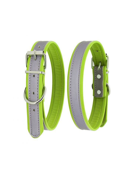 Nunbell Pet Колан за куче Кожа в Зелен цвят 20м...