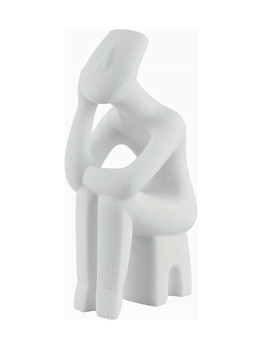 Soldatos Dekorativ Statuette aus Stein Στοχαστής Κυκλαδικό Ειδώλιο 10x10x22.5cm 1Stück