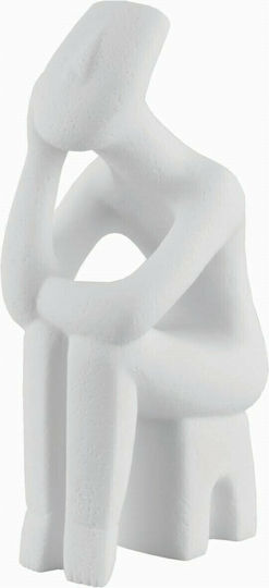 Soldatos Decorative Statuette made of Stone Thinker Cycladic Figurine 10x10x22.5cm 1pcs