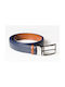 Robin Men's Leather Double Sided Belt Brown / Blue