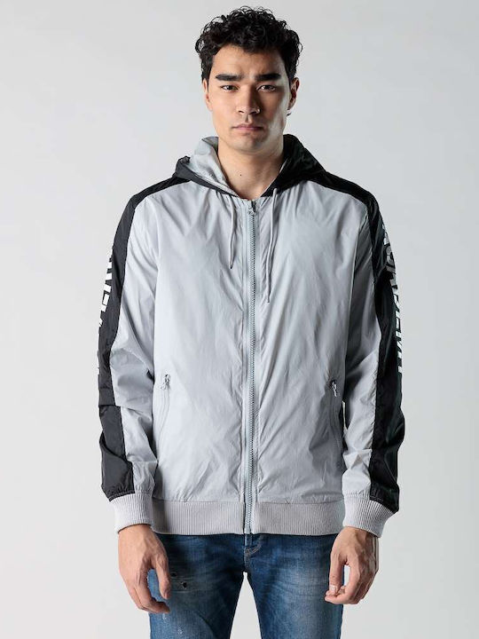 Jacke Bomber Winddicht Grey / Black