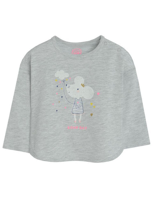 Cool Club Kids' Blouse Long Sleeve Gray