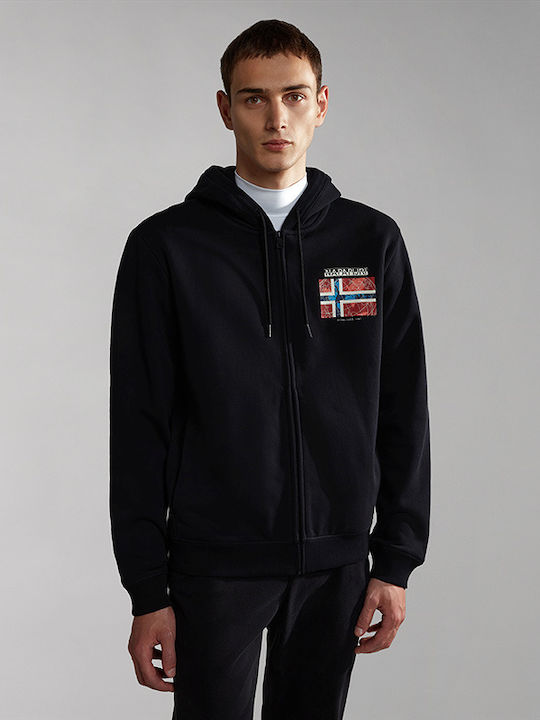 Black Hooded Cardigan