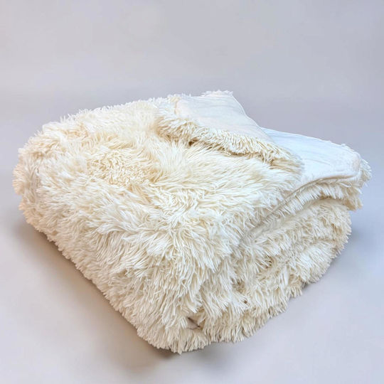 Linea Home Duvet Cover Single 160x210cm Hairy Ecru