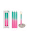 Zmart Imports Aromatisches Kerze Kegel Rosa 20cm 3 Stück