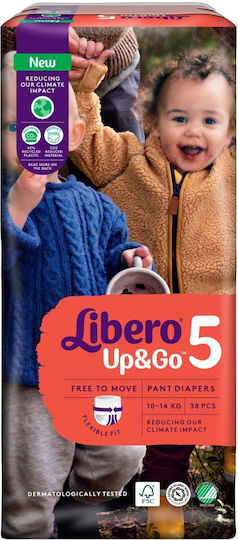 Libero Πάνες Βρακάκι Up & Go No. 5 για 10-14kg 38τμχ
