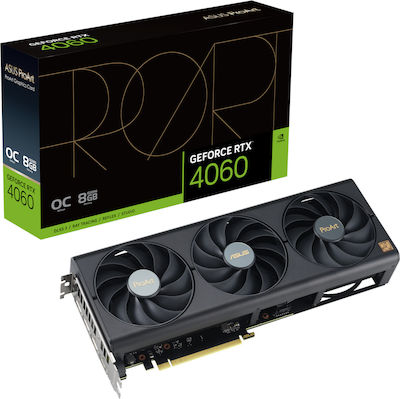 Asus GeForce RTX 4060 8GB GDDR6 ProArt OC Edition Placă Grafică