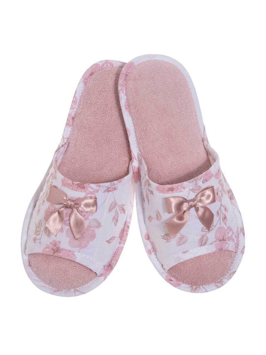 Amaryllis Slippers Χειμερινές Γυναικείες Παντόφλες σε Ροζ χρώμα