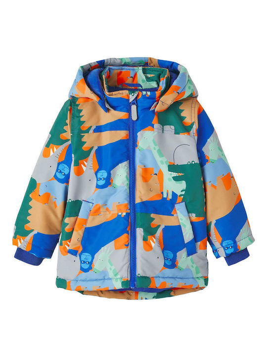 Kids' Casual Jacket Short with Hood Multicolour