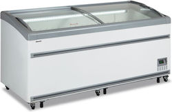 Klimaitalia Stehender Selbstbedienungstiefkühler mit 2 Türen 658Es H172xW73xH61.6cm