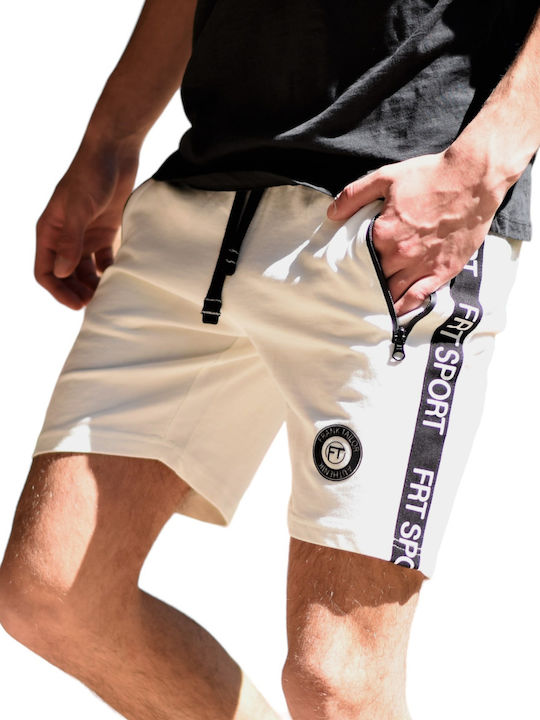 Mohicans Black Line Sportliche Herrenshorts Weiß