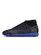 Nike Superfly 9 Club High Football Shoes TF with Molded Cleats Black