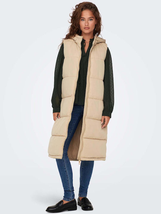 Only Women's Long Puffer Jacket for Spring or A...