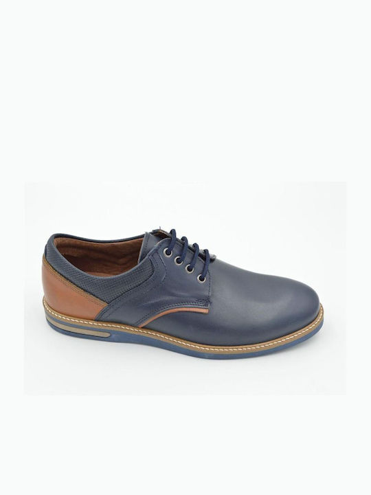 Antonio Shoes Men's Leather Casual Shoes Blue