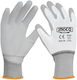 Ingco Polyurethane Safety Gloves White