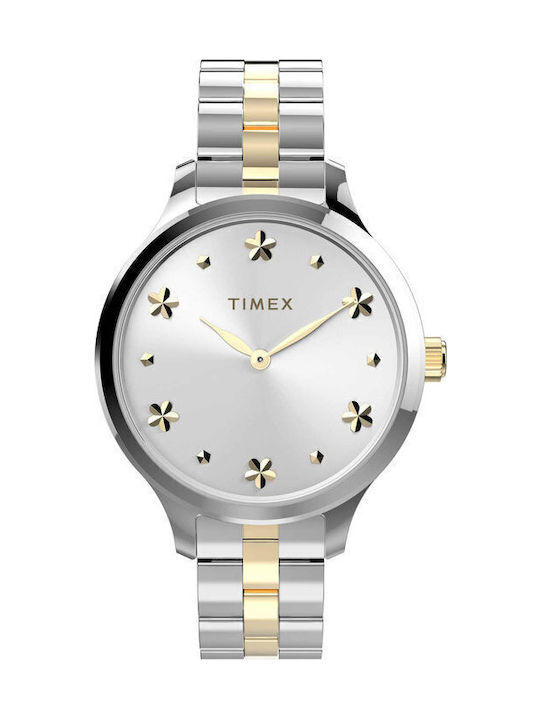 Timex Peyton Women's Watch with Silver Metal Bracelet