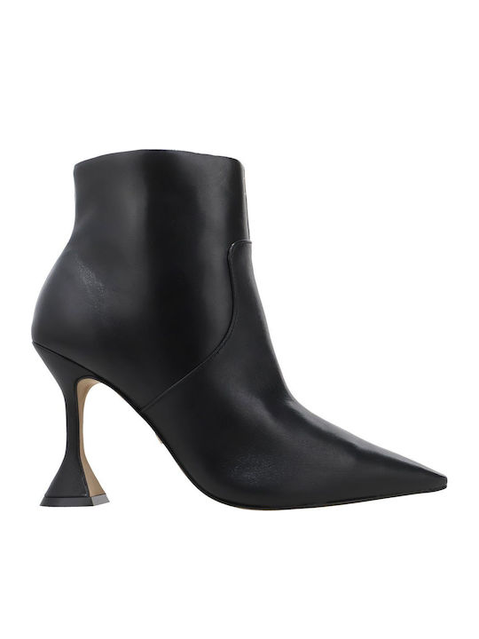Ghete dama de piele Ankle Boots Negru