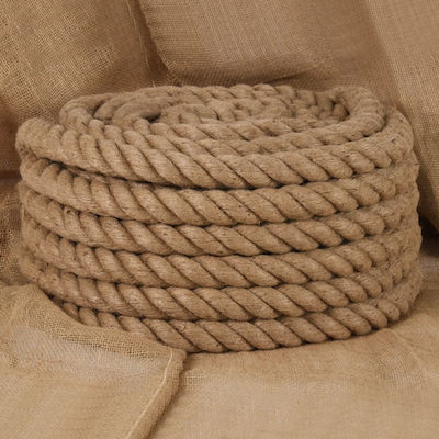 vidaXL Twisted 50mm Jute Rope 5m 1.3kg