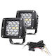 Square Headlights Car LED Mazda 2 Mercedes-Benz V Mitsubishi Pick-up with White Lighting 2pcs