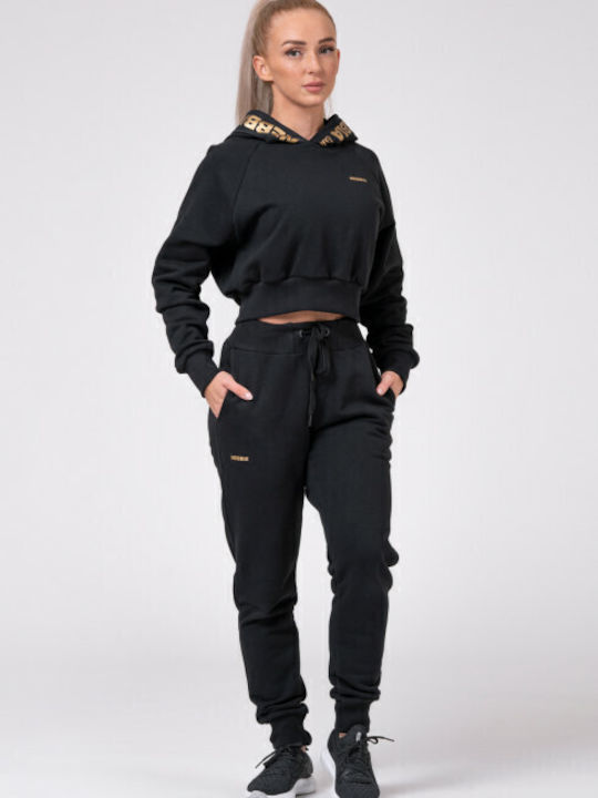 Nebbia Damen-Sweatpants Schwarz