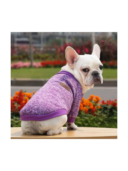 Sweatshirt Hund in Lila Farbe 33cm.