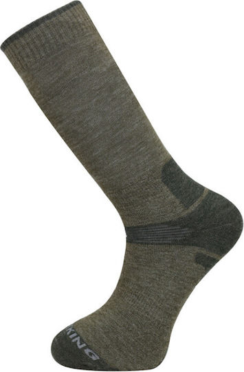 Comodo MID TRE3 Long Isothermal Hunting Socks Woolen in Khaki color
