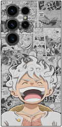 Samsung Galaxy S22 Ultra - One Piece Luffy Gear 5 Design (Black Silicone)