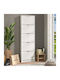 Base 15 Wooden Shoe Organizer with 5 Shelves White 58x18x191.5cm