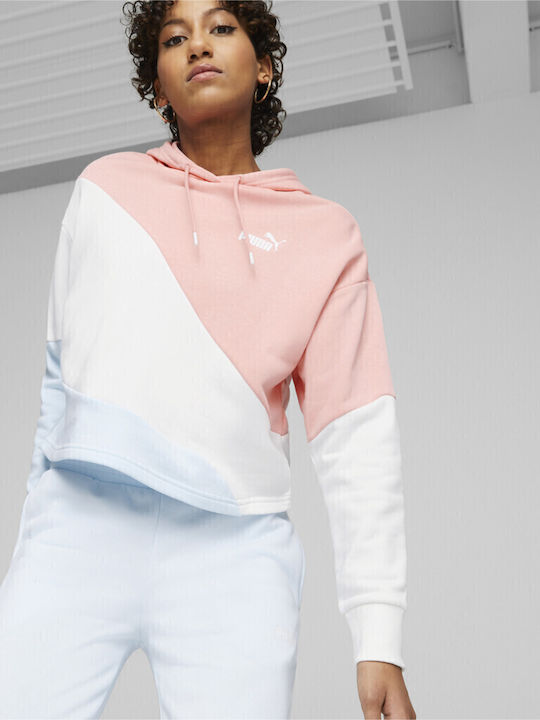 PUMA Power Cat Women's Sweatshirt Hooded Blue