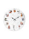 Koopman Kinder Wanduhr Tiere Hölzernes 33x33cm