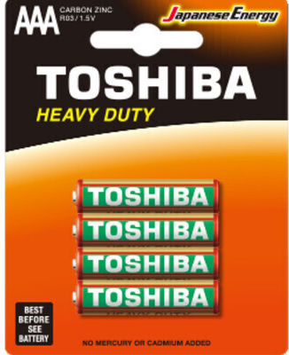 Toshiba Heavy Duty Μπαταρίες Zinc AAA 1.5V 4τμχ