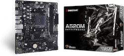 Biostar A520MT Ver. 6.0 Дънна платка Micro ATX с AMD AM4 Сокет