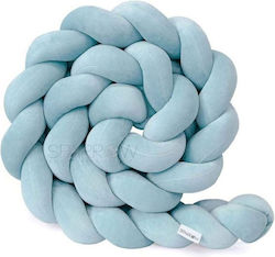 Sparrow Crib Bumpers Braided Inside Light Blue 15x200cm
