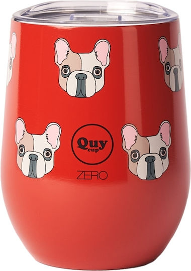 QuyCup Ποτήρι Θερμός Ανοξείδωτο BPA Free 300ml Κόκκινο