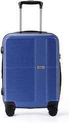 Lavor 1-605 Cabin Travel Suitcase Hard Blue with 4 Wheels Height 55cm.