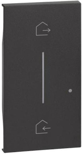 Bticino Exit Button Front in Black Color KG40M2