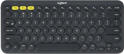 Logitech Pebble Keys 2 K380s Ασύρματο Bluetooth Πληκτρολόγιο Αγγλικό US Γκρι