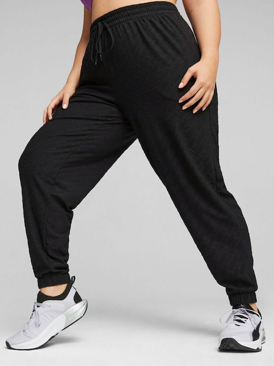 Puma Damen-Sweatpants Schwarz Vlies