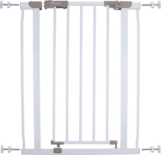 Dreambaby Security Door Simple Placement made of Metal in White Color 68εκ. 1pcs
