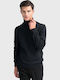 40 Langarm-Pullover Schwarz