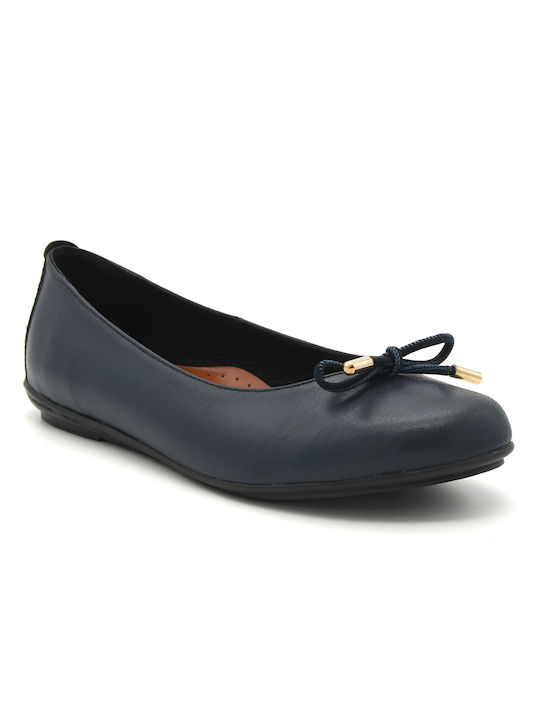 Aero by Kasta Leather Ballerinas Blue