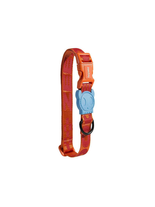 Zee-Dog Dog Collar with a bow tie Small Orange