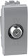 Bticino TV Antenna Socket in Gray color NT4202FN