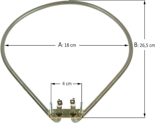 Element De Încălzire Aer Cuptor Aeg Electrolux Zanussi 1200w