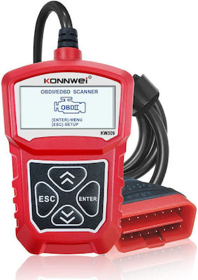 Konnwei KW309 Fahrzeugdiagnosewerkzeug Digital OBD 2 mit mit Kabel