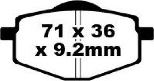 Adige Σετ Τακάκια Πίσω για Honda e Mercedes-Benz 600 Mitsubishi Asx Rover 600 Subaru XT