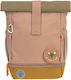 Laessig Rolltop School Bag Backpack Elementary, Elementary Nature Brown with Water Bottle Holder 11Liters